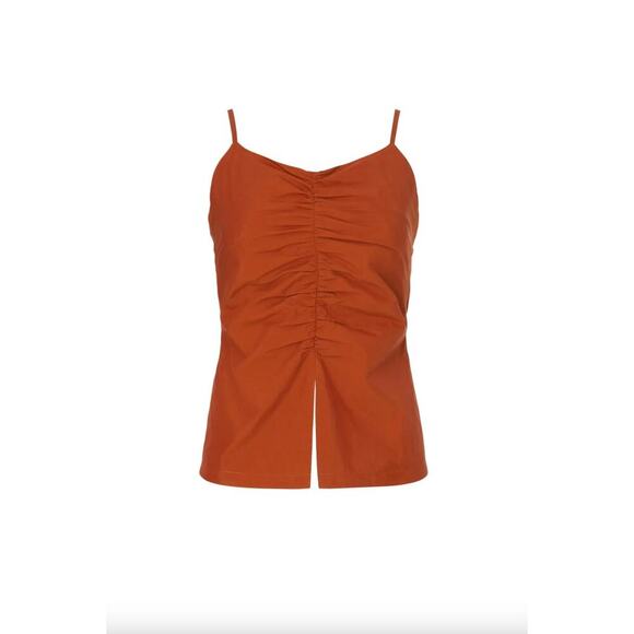 Drae Shirred Backless Camisole Sz M - Picture 4 of 8